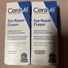 CeraVe Eye Repair Cream X 2 For Puffiness And Dark Circles .5oz, NIB Great Stuff