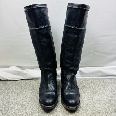 Frye Riding Boots Womens 6B Black Leather 77233 Mexico