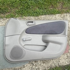 1998-2002 Toyota Corolla Passenger Right Front Manual Door Panel Gray Oem Grey