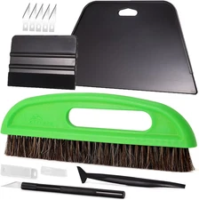 Wallpaper Smoothing Tool Kit with Brush, Squeegees & Cutter for Peel & Stick