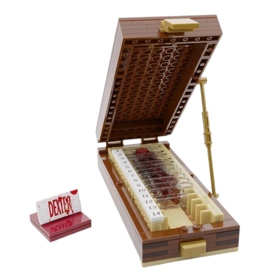 Dexter Blood Slide Box With Slides Building Bricks Set 🩸💉