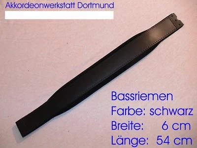 6 x 54 cm accordion (leather) bass strap, bass strap, accordion bass belt, strap