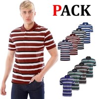4/6 Pack Mens Polo Shirt Multipack Set Short Sleeve Pique T-Shirt Brand New Top