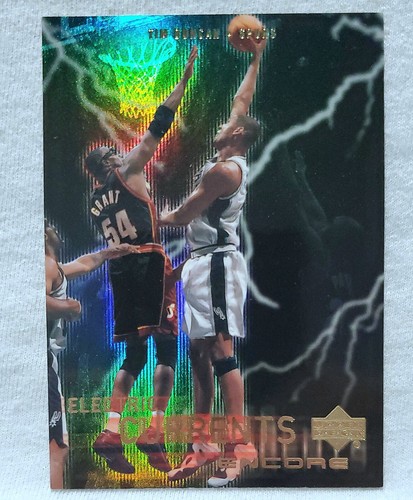 2000 Upper Deck Encore Electric Currents #EG6 Tim Duncan San Antonio Spurs
