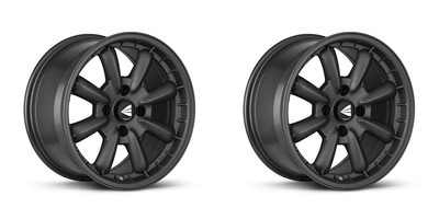 (2X) Enkei COMPE Wheels [15x8 / 4x100 / ET:25 / CB:72.6] Matte Gunmetal