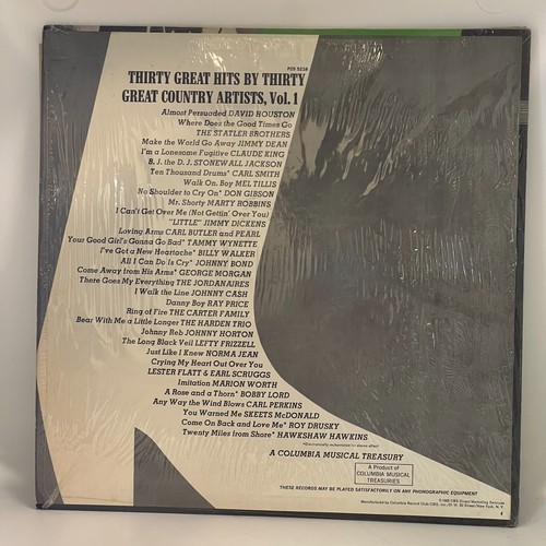 30 Great Hits by 30 Great Country Artists Vol. 1- Columbia Records 2 LP 12" (VG) - Picture 2 of 13