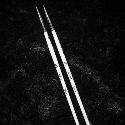 Ghost Brush 2 Pack Size #00 Kickstarter Favorite Miniature Paint Brushes Mini