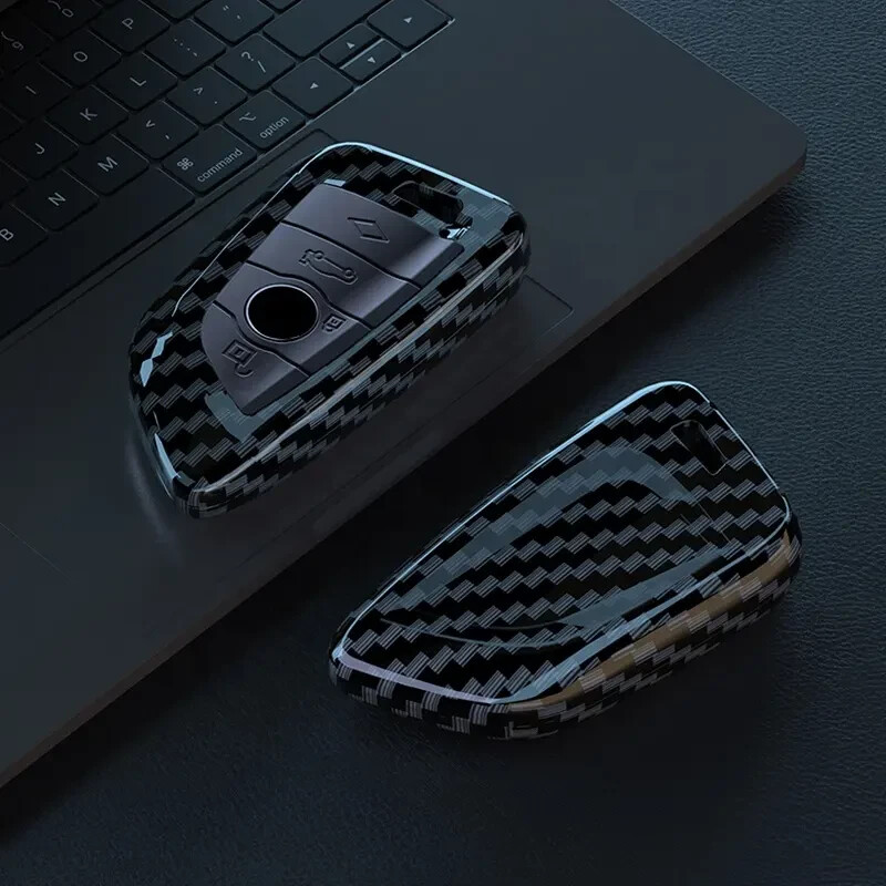 BMW Schlüsseletui Key Case Anhänger Matt Carbon Black Hülle