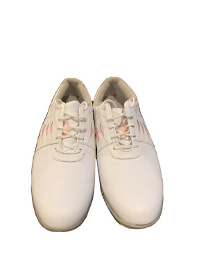 FootJoy Womens Golf Shoes Size 9.5 M Summer Series White & Pink