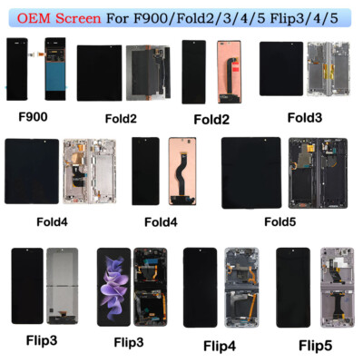 OEM For Samsung Galaxy Z Fold1/2/3/4 Flip1/3/4/5/6/7 LCD Screen Replacement lot