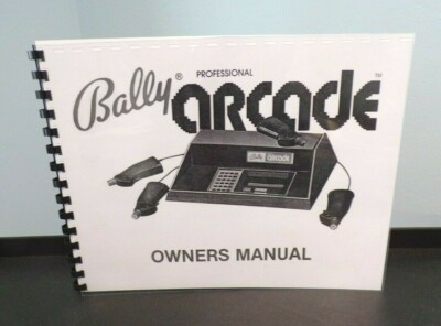 bally professional arcade manual early at home gaming console 1977