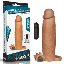 Add 3'' Male Cock-Girth-Enlarger-Enhancer-Penis-Extension-Extender-Sheath-Sleeve