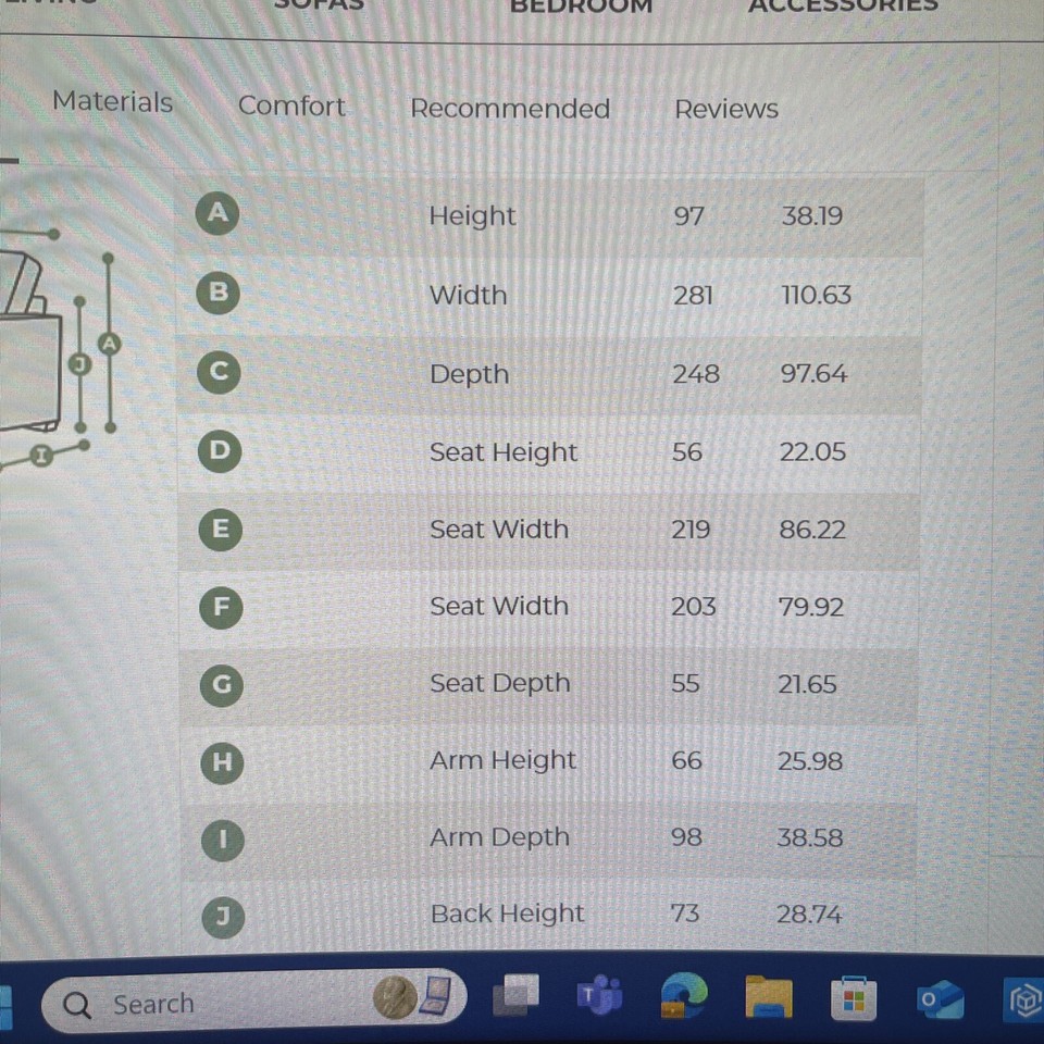 Oak Furnitureland Nebraska Right Hand Corner Sofa in Fawn Fabric RRP £