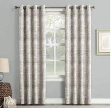 JCP SUN ZERO 50" X 84"  DARREN  DRAPES GROMMET BLACKOUT PANEL  CAMEL TAN  NEW