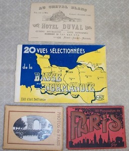 1945 WW2 Packs of French postcards and pictures G I bring back