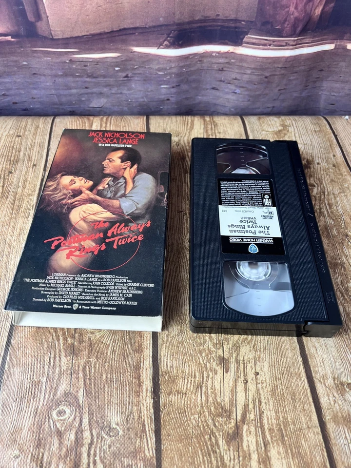 The Postman Always Rings Twice VHS  Jack Nicholson, Jessica Lange — 第 2/4 张图片