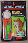 Re carded Vintage Star Wars Greedo POTF