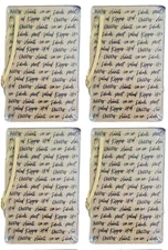 (4) Glass Cheese Boards 9" X 6" by Ankyo Development LTD BRAND NEW SEALED