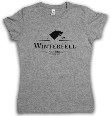 WINTERFELL 1759 STARK BREW T-SHIRT Winter Game Ale Beer of House Stark Thrones
