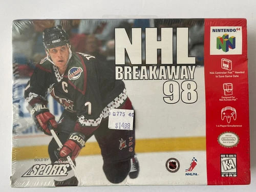 NHL Breakaway 98 N64 Nintendo 64 CIB Brand New Sealed w/ Hangtab