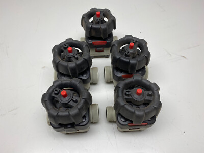 GEMU 677 SERIES 677 20D-7871140 DIAPHRAGM VALVE DN20 PN10 DA25 PP Lot of 5