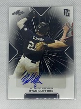 2021 LEAF PERFECT GAME BLACK PAPER RYAN CLIFFORD RC AUTO # 1/1
