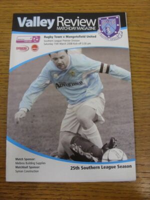 15/03/2008 Rugby Town v Mangotsfield United  . Thanks for viewing our item, rega