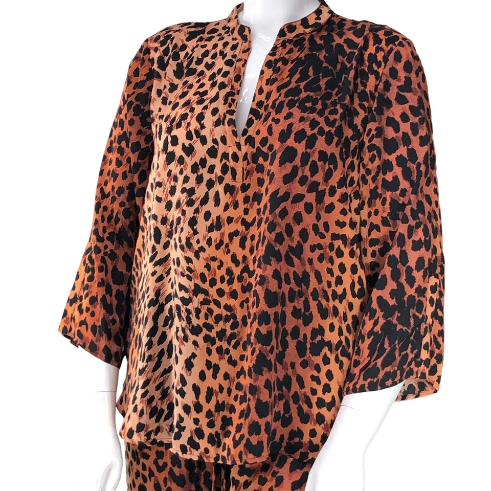 Conjunto de pijama elástico Natori para mujer talla L estampado animal a juego Foto 2 de 4