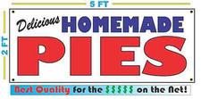 HOMEMADE PIES BANNER Sign NEW Larger Size Best Quality for the   BAKERY