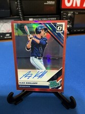 2019 Donruss Optic Rated Prospects Signatures Red Prizm /50 Alex Kirilloff Auto