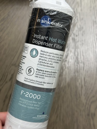 InSinkErator F-2000 Replacement Filter Cartridge Plus (1-Pack), NEW FILTER— OB - Picture 3 of 5