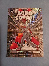 Juan Gonzales 2023 Donruss Bomb Squad # BS7  Vector Parallel Texas Rangers