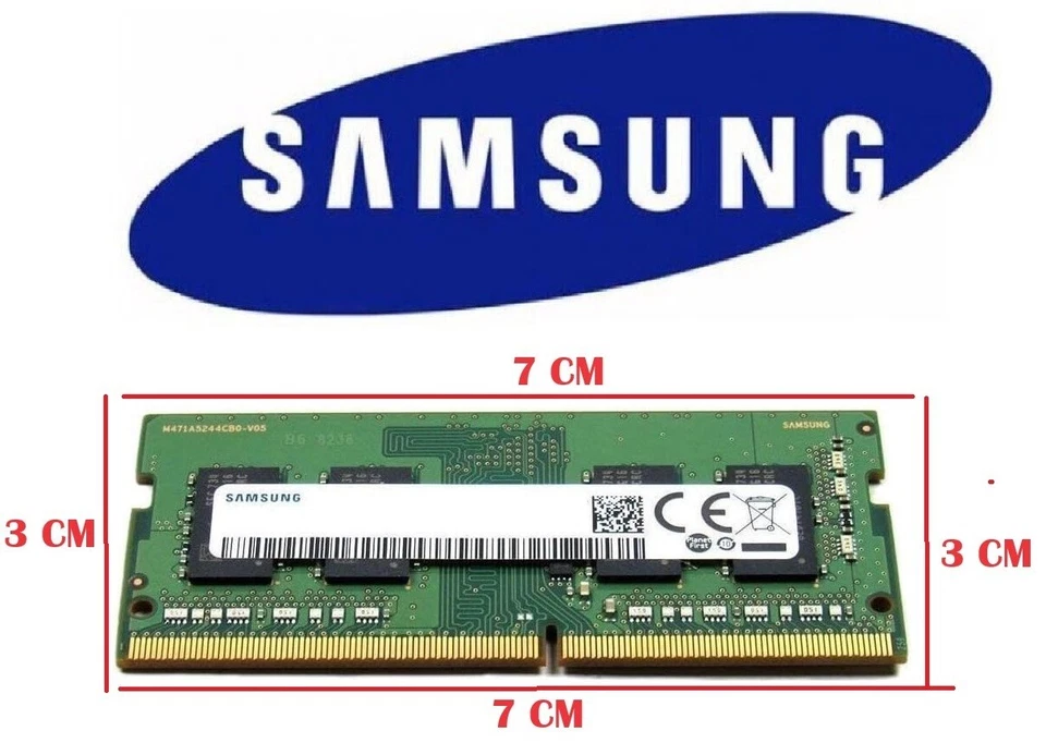 Samsung RAM SODIMM 4 GB DDR4 3200 MHz 1Rx16 PC4-3200AA 260 pin M471A5244CB0-CWE - Immagine 2 di 4