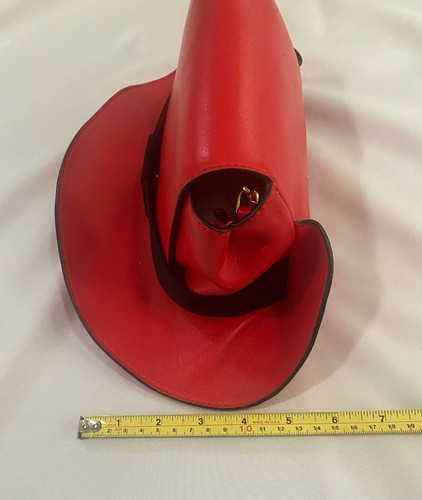 SS22 MOSCHINO Couture Jeremy Scott Red Hat Shaped Shoulder Wristlet Bag - Picture 12 of 15