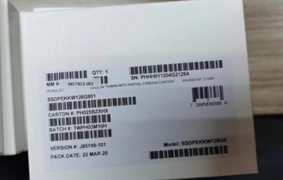 Intel 760p Series 128GB 80mm NVMe M.2 SSD Solid State Drive(SSDPEKKW128G801)