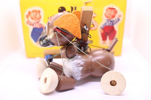 Vintage Bull Dog Marionette Pelham Puppets with Box Great Condition No Tangles - Picture 3 of 6