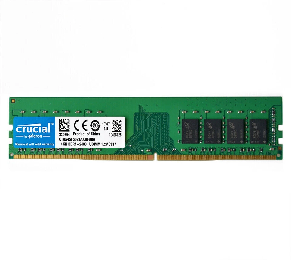 Crucial DDR4 4GB 8GB 16GB 2133 2400 2666 3200 288pins Desktop Memory Dimm Ram - Image 2 of 4