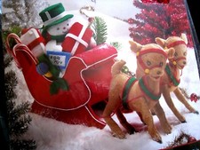 Christmas Bucilla Felt Applique Holiday Kit, WINTER WONDERLAND SLEIGH,85330,NIP