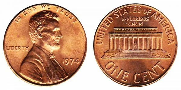 1974 P D S S GEM UNCIRCULATED LINCOLN CENTS + PROOF (4 COINS) - Image 2 of 4