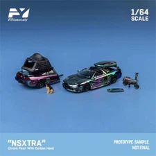 Findclassically 1:64 NSX TRA Colorful electroplating Diecast Model Car