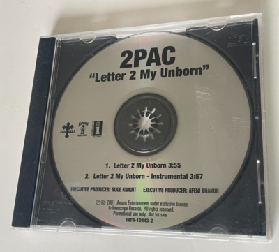 2001 Tupac 2PAC Letter 2 My Unborn INSTRUMENTAL Non Album Track DJ