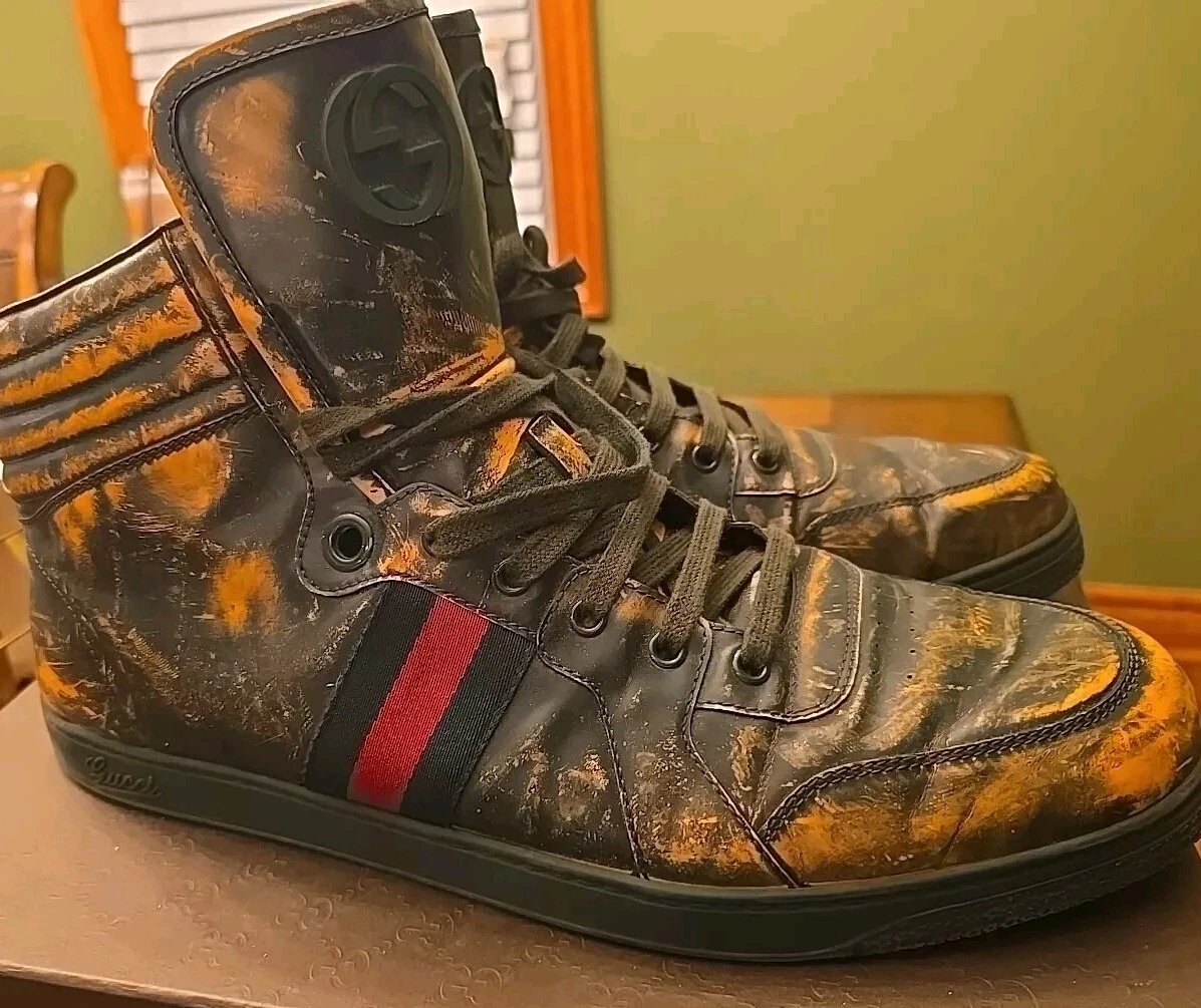 Haut homme Gucci en cuir poli Gucci 141/2 
