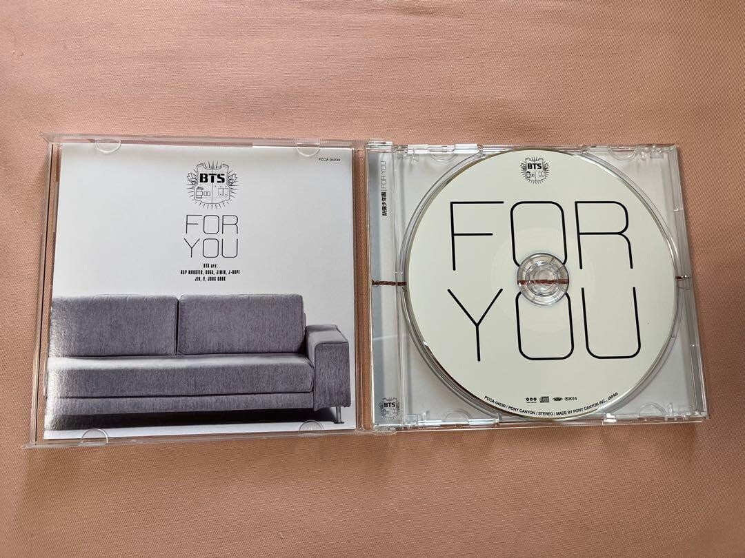 BTS      FOR YOU   CD 3枚セット BTS Bangtan Boys FOR YOU Regular Edition CD Japan PCCA-04230