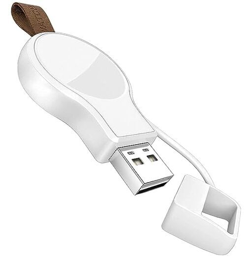 Charger for Apple Watch Portable iWatch USB Wireless Charger, Travel White