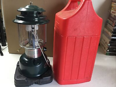 #ad Vintage COLEMAN 290 700 THE POWERHOUSE Double Mantle w Case Date 12 86 $84.95