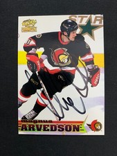MAGNUS ARVEDSON SENATORS AUTOGRAPH AUTO 98-99 PACIFIC PARAMOUNT #161 *10786
