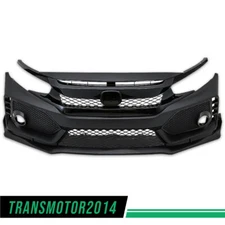 Fit For 16-21 Honda Civic Sedan Coupe 10th Type R Style Front Bumper Cover Kit