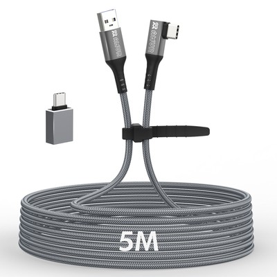 5m For Quest/Quest 2/Pico Neo2/Neo3 VR Power Cord USB 3.0 Gen 1 Connection Cable