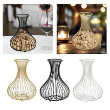 Metall Wein Korken Halter Korken Sammler Käfig Bauernhaus Haus Bar Dekor Behälter