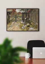 Carl Larsson: The Gate. Fine Art Giclee Museum Luxury Gift Print